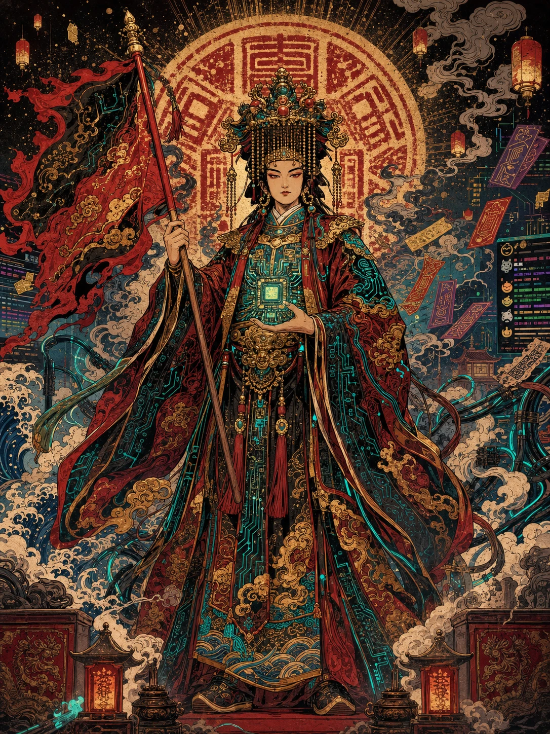 網府千歲立繪 主委鎮殿主神